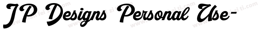 JP Designs Personal Use字体转换